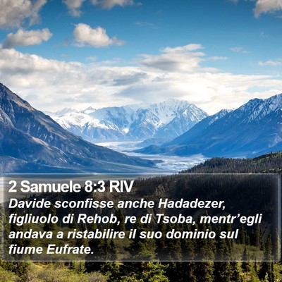2 Samuele 8:3 RIV Bible Verse Image