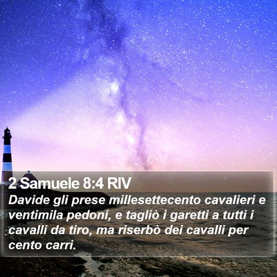 2 Samuele 8:4 RIV Bible Verse Image