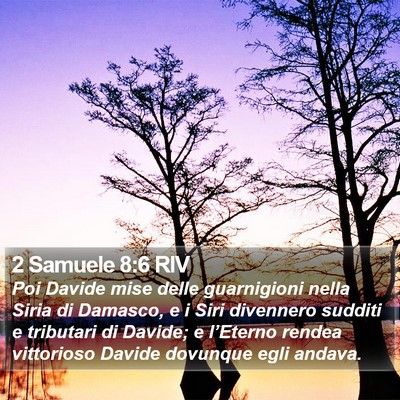 2 Samuele 8:6 RIV Bible Verse Image