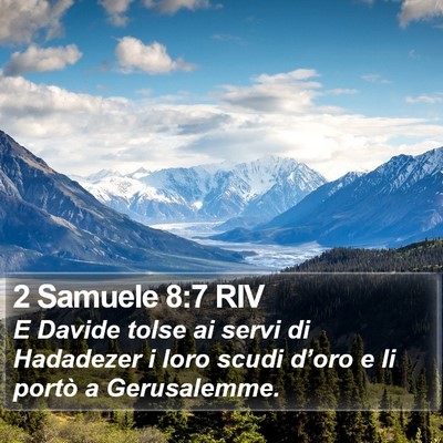 2 Samuele 8:7 RIV Bible Verse Image