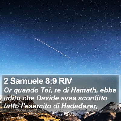 2 Samuele 8:9 RIV Bible Verse Image