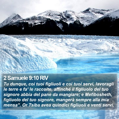 2 Samuele 9:10 RIV Bible Verse Image