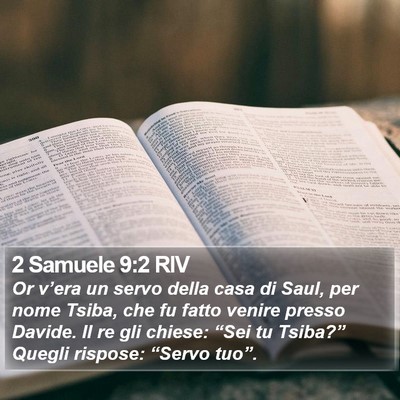 2 Samuele 9:2 RIV Bible Verse Image