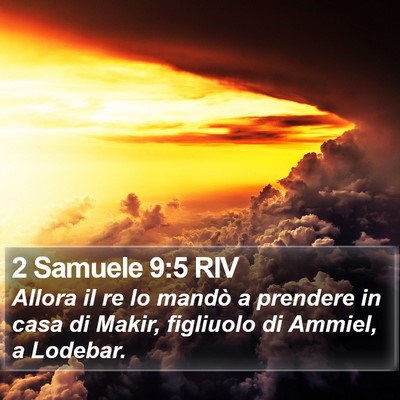 2 Samuele 9:5 RIV Bible Verse Image