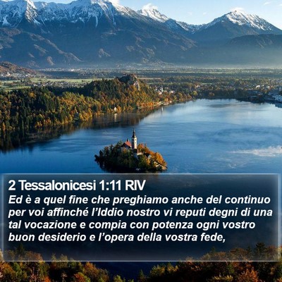 2 Tessalonicesi 1:11 RIV Bible Verse Image