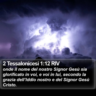 2 Tessalonicesi 1:12 RIV Bible Verse Image