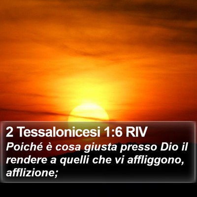 2 Tessalonicesi 1:6 RIV Bible Verse Image