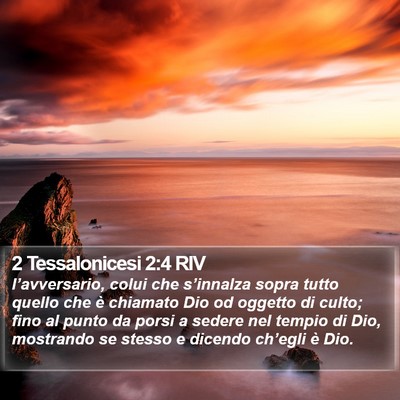 2 Tessalonicesi 2:4 RIV Bible Verse Image