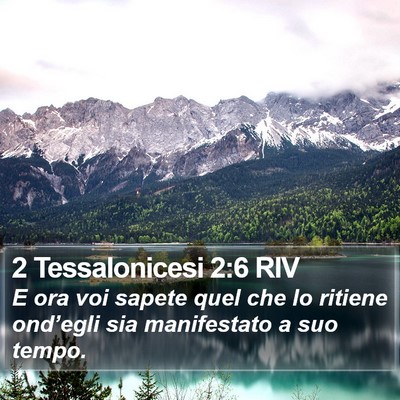 2 Tessalonicesi 2:6 RIV Bible Verse Image