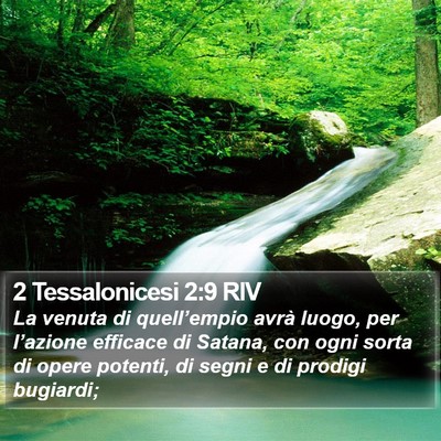 2 Tessalonicesi 2:9 RIV Bible Verse Image