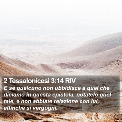 2 Tessalonicesi 3:14 RIV Bible Verse Image