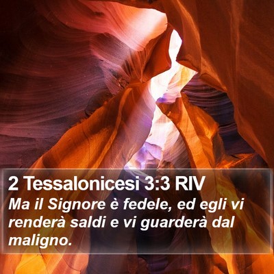 2 Tessalonicesi 3:3 RIV Bible Verse Image