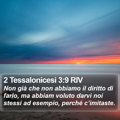 2 Tessalonicesi 3:9 RIV Bible Verse Image