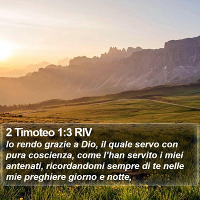 2 Timoteo 1:3 RIV Bible Verse Image