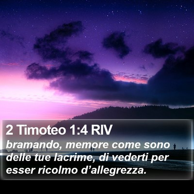 2 Timoteo 1:4 RIV Bible Verse Image