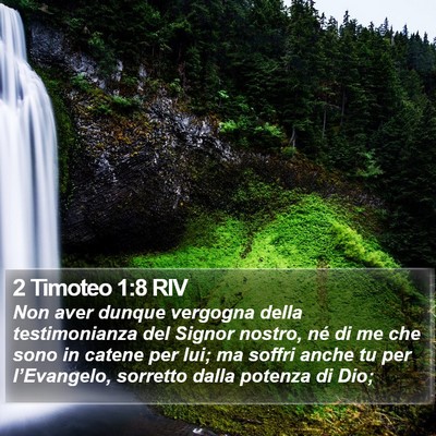 2 Timoteo 1:8 RIV Bible Verse Image