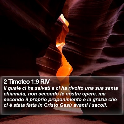 2 Timoteo 1:9 RIV Bible Verse Image