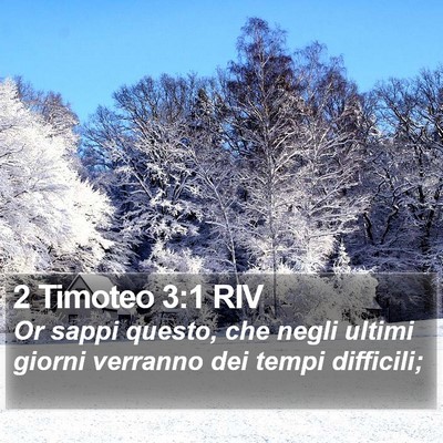 2 Timoteo 3:1 RIV Bible Verse Image