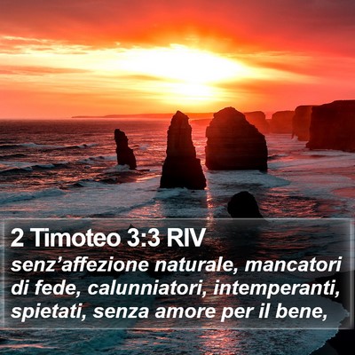 2 Timoteo 3:3 RIV Bible Verse Image