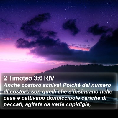 2 Timoteo 3:6 RIV Bible Verse Image