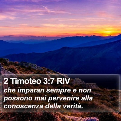 2 Timoteo 3:7 RIV Bible Verse Image