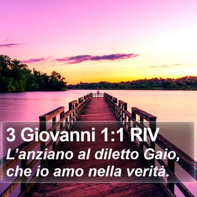 3 Giovanni 1:1 RIV Bible Verse Image