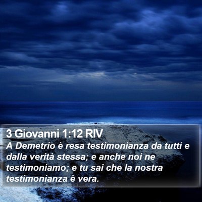 3 Giovanni 1:12 RIV Bible Verse Image