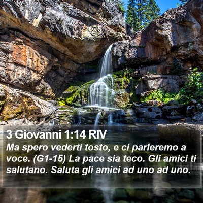 3 Giovanni 1:14 RIV Bible Verse Image