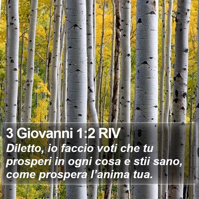 3 Giovanni 1:2 RIV Bible Verse Image