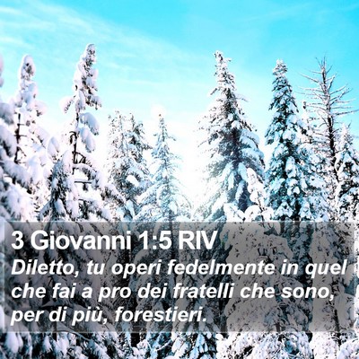 3 Giovanni 1:5 RIV Bible Verse Image