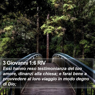 3 Giovanni 1:6 RIV Bible Verse Image