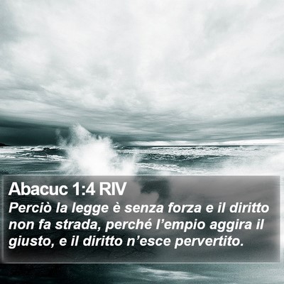 Abacuc 1:4 RIV Bible Verse Image