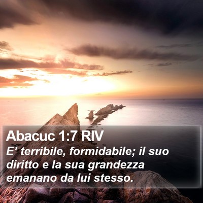 Abacuc 1:7 RIV Bible Verse Image