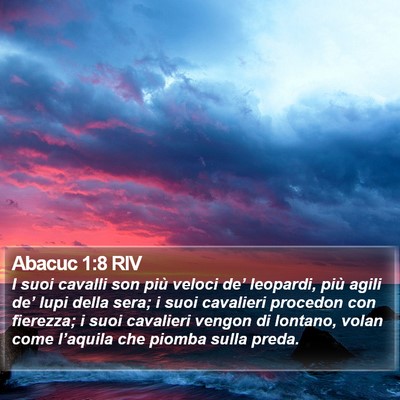 Abacuc 1:8 RIV Bible Verse Image