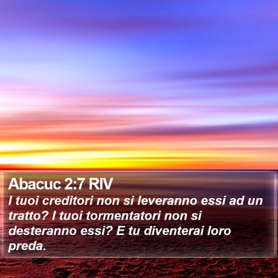 Abacuc 2:7 RIV Bible Verse Image