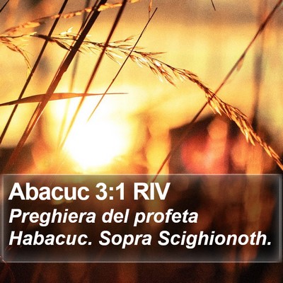 Abacuc 3:1 RIV Bible Verse Image