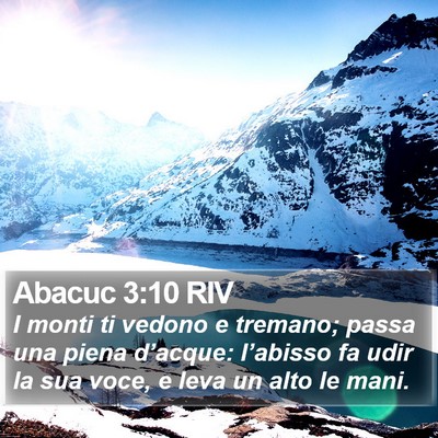 Abacuc 3:10 RIV Bible Verse Image