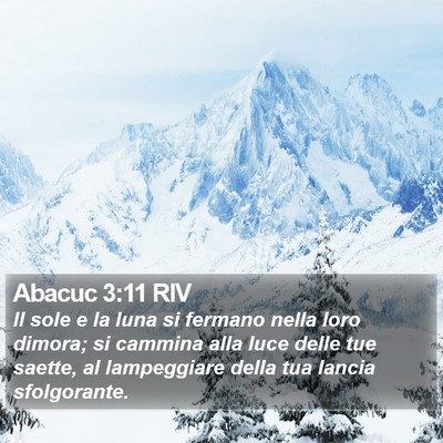Abacuc 3:11 RIV Bible Verse Image