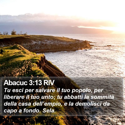 Abacuc 3:13 RIV Bible Verse Image