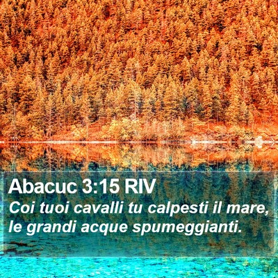 Abacuc 3:15 RIV Bible Verse Image