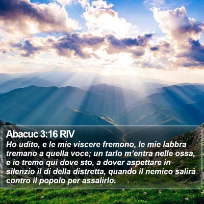 Abacuc 3:16 RIV Bible Verse Image