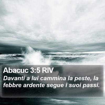 Abacuc 3:5 RIV Bible Verse Image