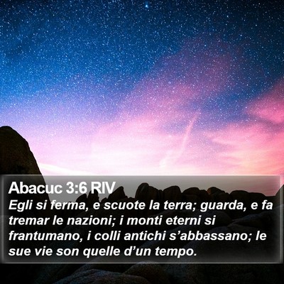 Abacuc 3:6 RIV Bible Verse Image