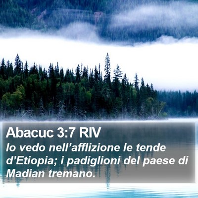 Abacuc 3:7 RIV Bible Verse Image