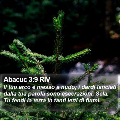 Abacuc 3:9 RIV Bible Verse Image