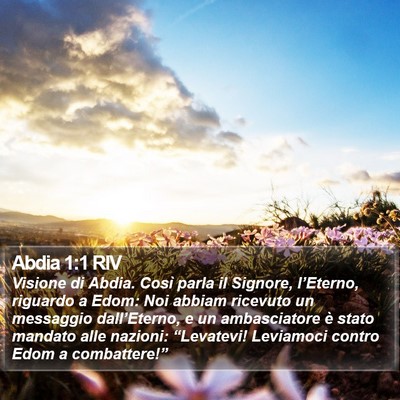 Abdia 1:1 RIV Bible Verse Image