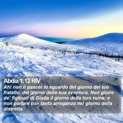 Abdia 1:12 RIV Bible Verse Image