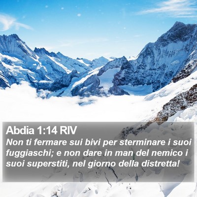 Abdia 1:14 RIV Bible Verse Image