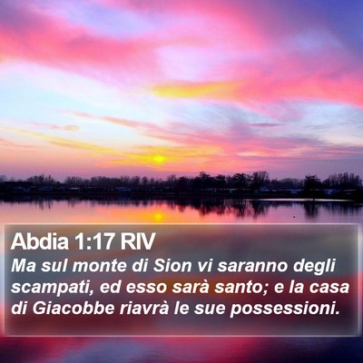 Abdia 1:17 RIV Bible Verse Image
