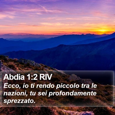 Abdia 1:2 RIV Bible Verse Image